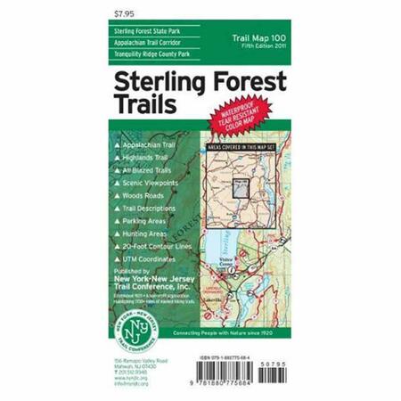 NEW YORK-NEW JERSEY TRAIL CONFERENCE Sterling Forest Map 7th Edition Book 103422